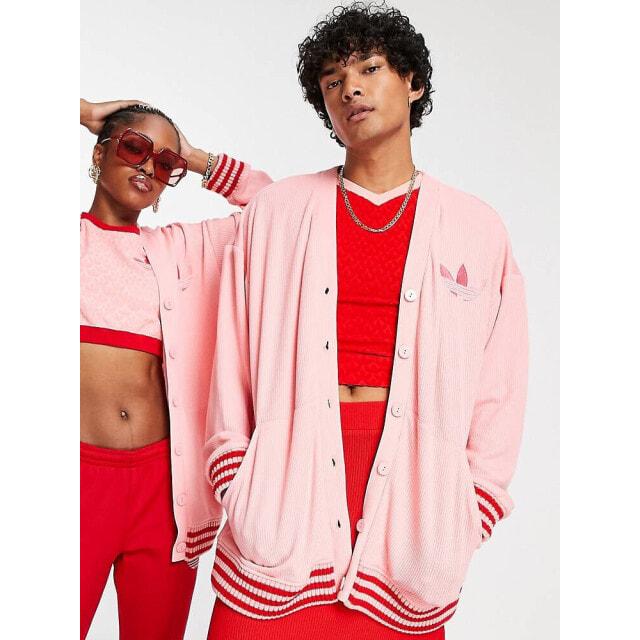

Розовый кардиган унисекс adidas Originals adicolor 70s