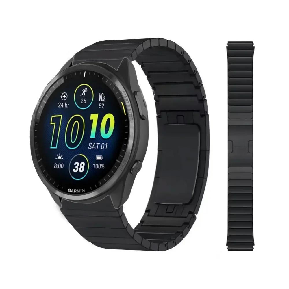 22mm Metal Strap For Garmin Foreruner 965 955 265/255 Music Luxury Stainless Steel Bracelet Garmin Venu 3/2 Accessories