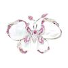 Heavy Industry High-grade Natural Fritillary Butterfly Brooch Elegant Light Luxury Stone Inlaid Red Imitation Red Corundum Insect Pin Brooch