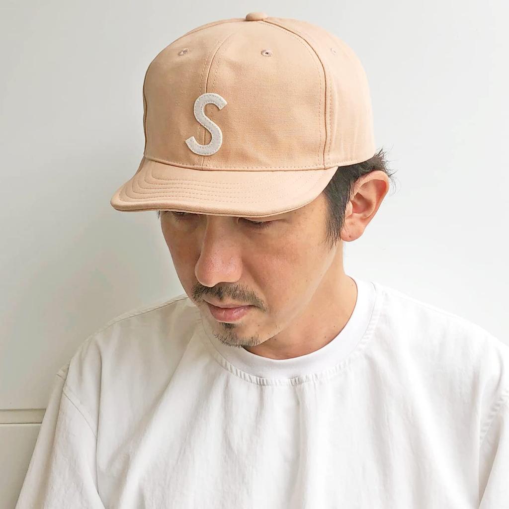 Spring Logo Short Cap Stripe S Logo Unisex Pink