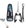 SHSHANLC [Multi-functional Fishing Pliers Set] Stainless Steel Fishing Pliers, Fish Grip, Hook Remover, PE Line Cutter, Split Ring Opener, Fishing