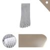 Five-fingered Socks for Men's Sports Running, White Shock-absorbing Toe Separation Socks, Thickened Towel Bottom Short Socks