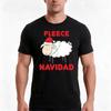 Fleece Navidad Christmas Shirt Tshirt Summer Casual Cotton Tee Oversized Streetwear Tops Vintage Graphic Print