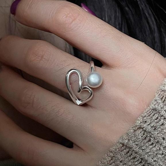 PANJBJ 925 Sterling Silve Irregular Ring for Women Girl Liquid Lava Hollowing Out Wide Hip Hop Jewelry Gift Dropshipping