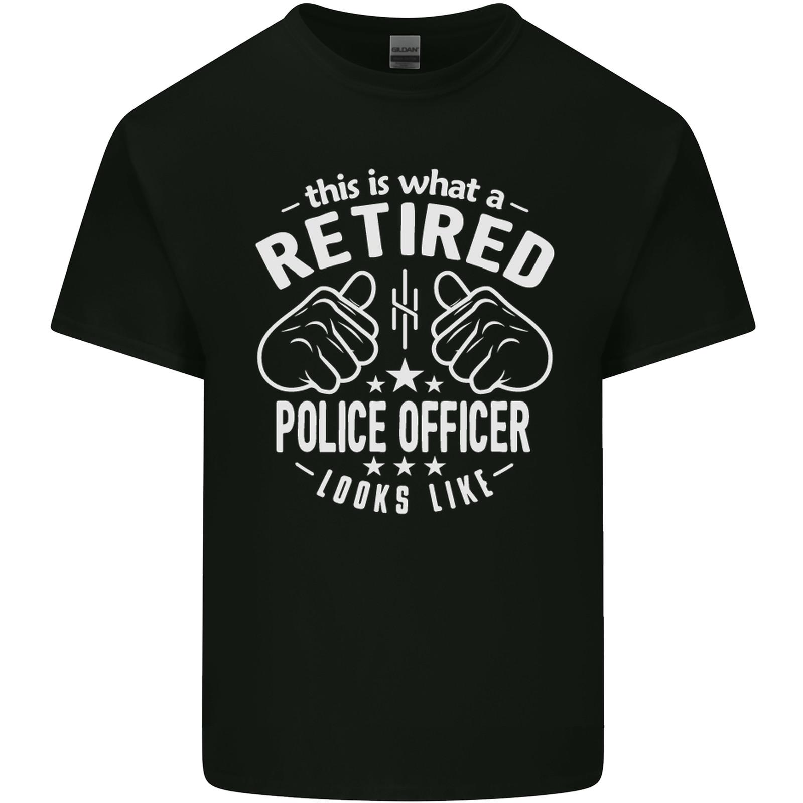 A Retired Police Officer Looks Like Mens Light Cotton T-Shirt Mens Womens Tees Top S