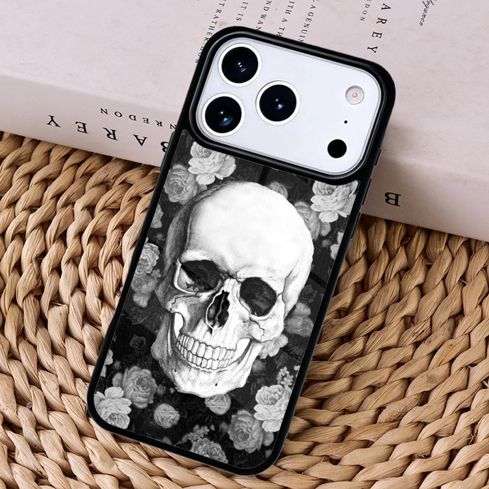 Skull Gothic Creepy Pastel Goth pattern Phone Case Cover For Magsafe Wireless For iPhone 17 Pro Max 16 14 13 12 11 15 Air