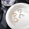 Korean Heart Shape Earrings: Elegant Ear Cuffs for Women - Luxury, Simple Hoop, Hip Hop Style Jewelry