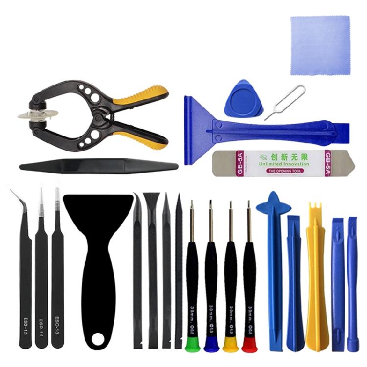 Mobile Phone Repair Tools Kit 24-Piece Spudger Pry Opening Tool Tweezers Driver
