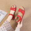 Fashion New Open Toe Fashion Women's Sandals Summer 2024 Soft Sexy Womens Sandals Wedge Buckle Women's Orthopedic Sandal Footwear Female