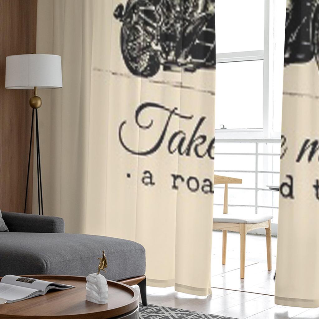 Zabierz Mnie w Podróż Inspirujący Plakat Szyfonowe Przezroczyste Zasłony do Dekoracji Salonu Sypialni Woale Okienne Tiulowa Zasłona