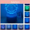 3d Acrylic Led Night Light Football Club Lamp 7 Colours Usb Power Convenient Gift