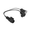 12V 13Pin To 7Pin Trailer Plug Converter Plastic PVC Brass for Standard European Caravans RVs