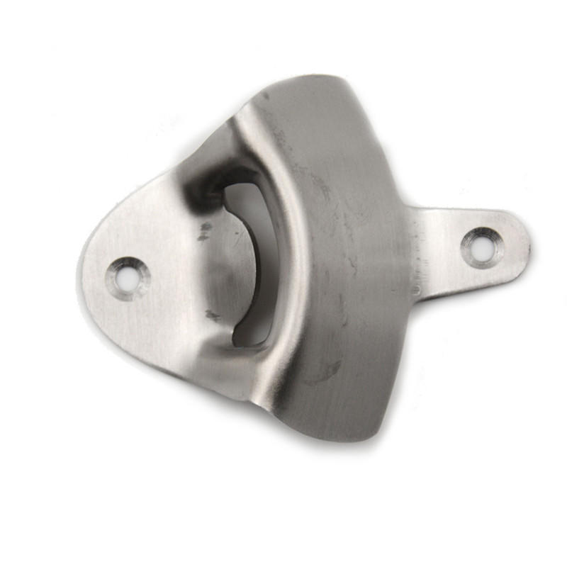Stainless Steel Wall Mount Bar Beer Glass Cap Bottle Opener
