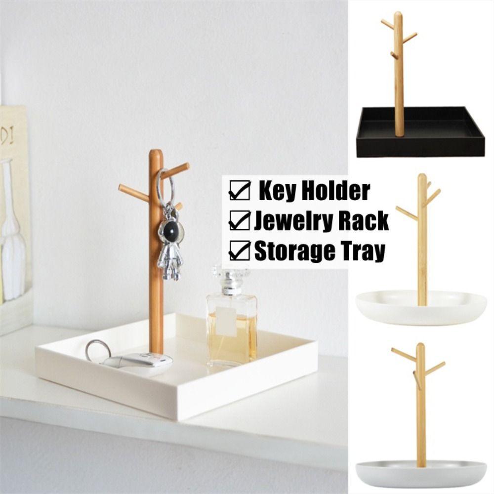 Large Capacity Nordic Branch Storage Tray 3-Tier Design Entryway Display  Home Decor