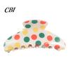 Hair Clip Large Strong Grip Clip, Dot Print Claw, Portable Scalp Friendly Accessory for Thick Updos Half-Tied Hairstyles Pattern