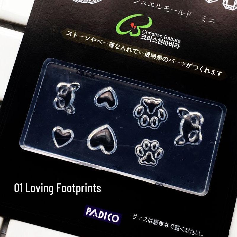 Teddy Bear Heart & Pegasus 3D Silicone Mold Set for Nail Art