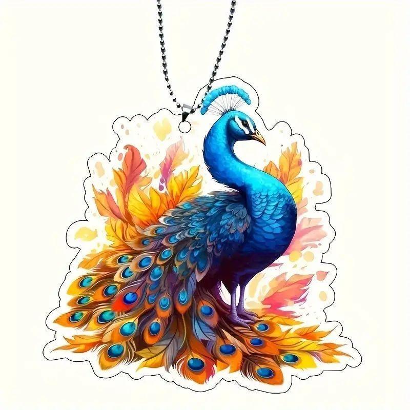 Acrylic Fun 2d Decorative Pendant For Car Rearview Mirror Charming Interior Accessory