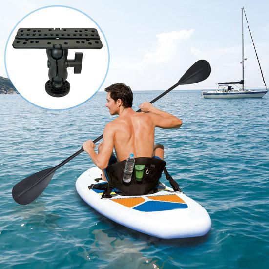 Kayak Fish Finder Mount Base Universal 360 Degrees Rotation Electronics Finder Holder Fish Finder Bracket Kayak Accessories
