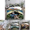 Wallace And Gromit Pattern Print Bedding Set With Multisize Options For Bedroom Use