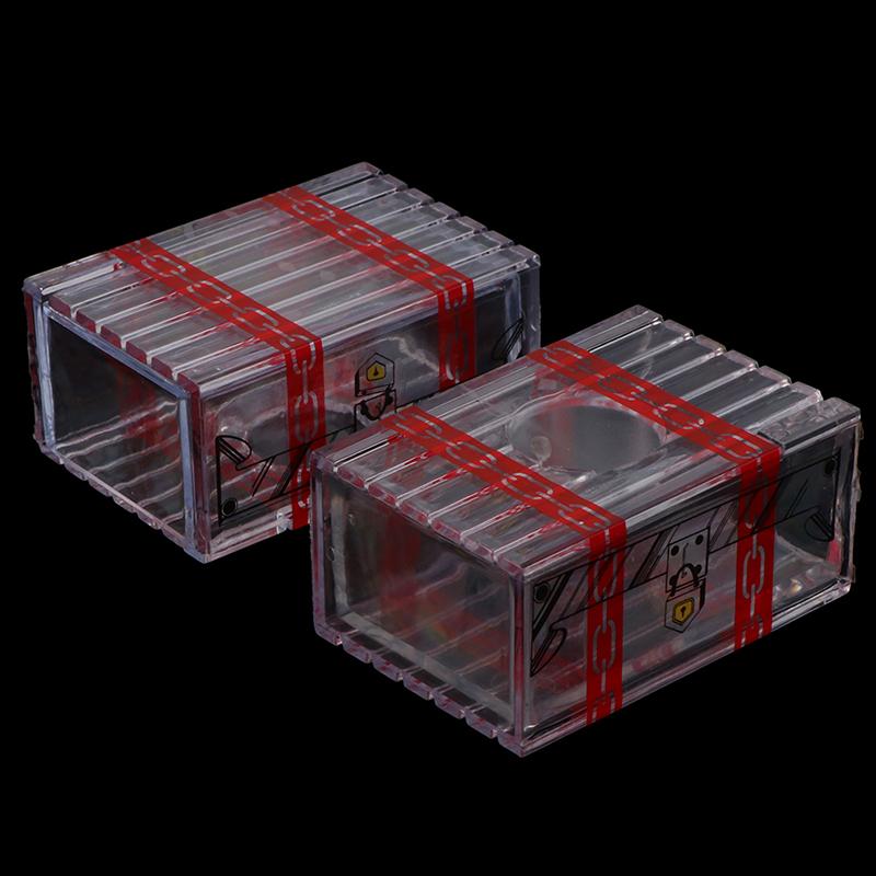 1Pc IQ Box Ostatní nemohou otevřít průhlednou krabici Magic Trick Secret Drawer Toys