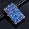 New Advanced Front Crater Personalized Creativity Vintage Blue Ice Paint Lighter Men's Cigarette Lighter Cigarette Accessories