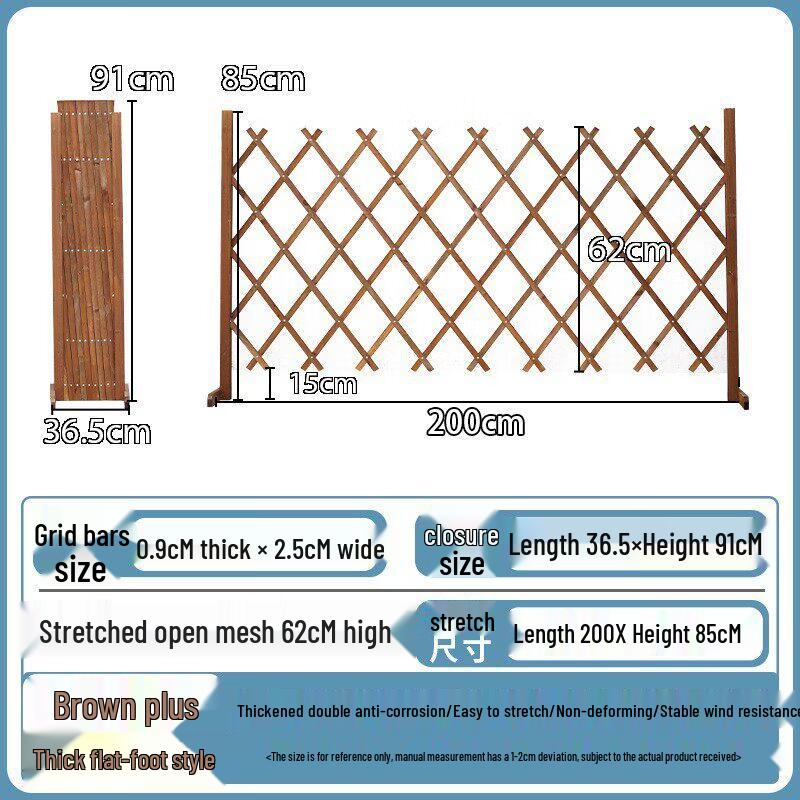 Retractable Anti-Corrosion Wooden Fence