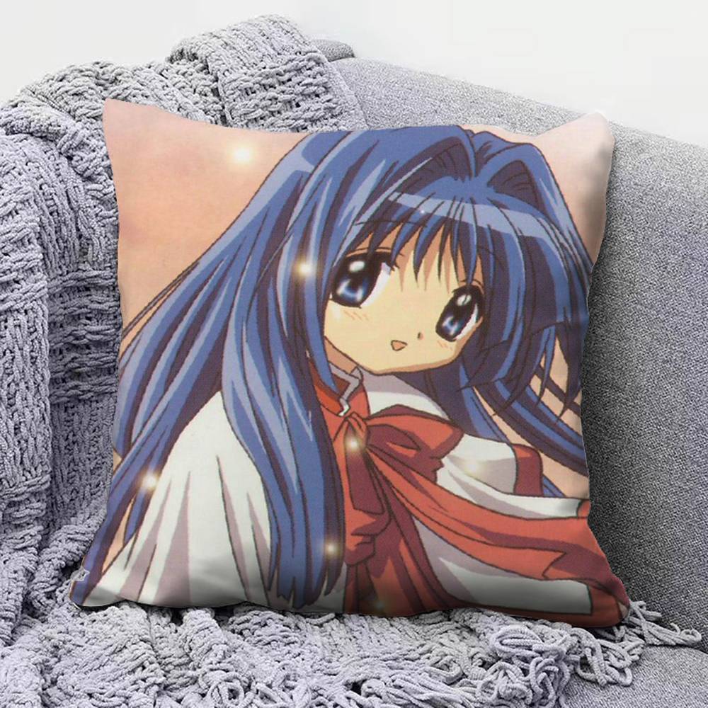 Kanon Game Anime Girl  Pillow Covers Home Sofa Cushion Covers and Aecorative Custom