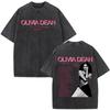 Olivia Dean Art Of Loving Tour 2026 Graphic Vintage Washed Tshirt Unisex Unisex Summer Loose Casual Cotton Oversized Tshirts Tops