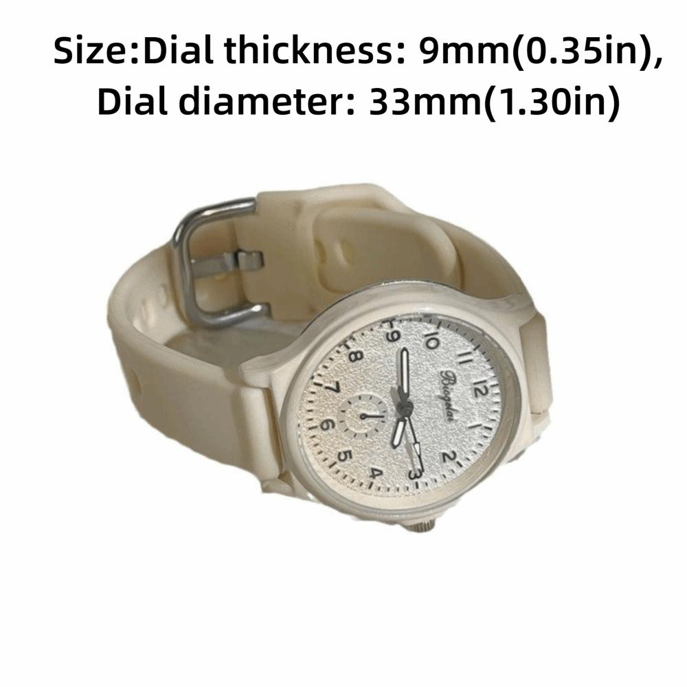Silicone Strap Quartz Watch Quartz Movement Watch Creative Women's Watch  Gift