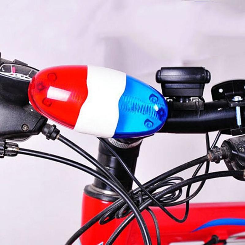 1 Pz Campanello per Bicicletta 4 Toni Tromba per Bicicletta Manubrio Bici Luce Sirena Elettronica