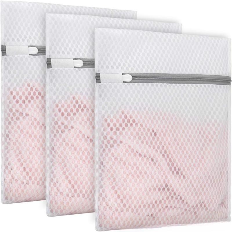 

Прочные сетчатые мешки для стирки в виде сот для деликатных вещей, многоразовый мешок для деликатной стирки, дорожная сумка-органайзер для нижнего белья, одежды, джинсов, носков, мешки для стирки 60*60cm белый