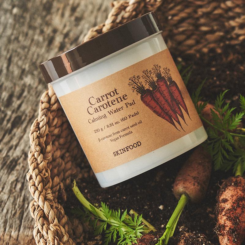 Skinfood Karotten-Karotin Beruhigendes Wasser-Pad Doppelpack 60 Stück + 60 Stück