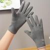 Men's Winter Touchscreen Leather Gloves - Fleece Lined, Thick, Warm, Windproof, Non-Slip for Outdoor Cycling