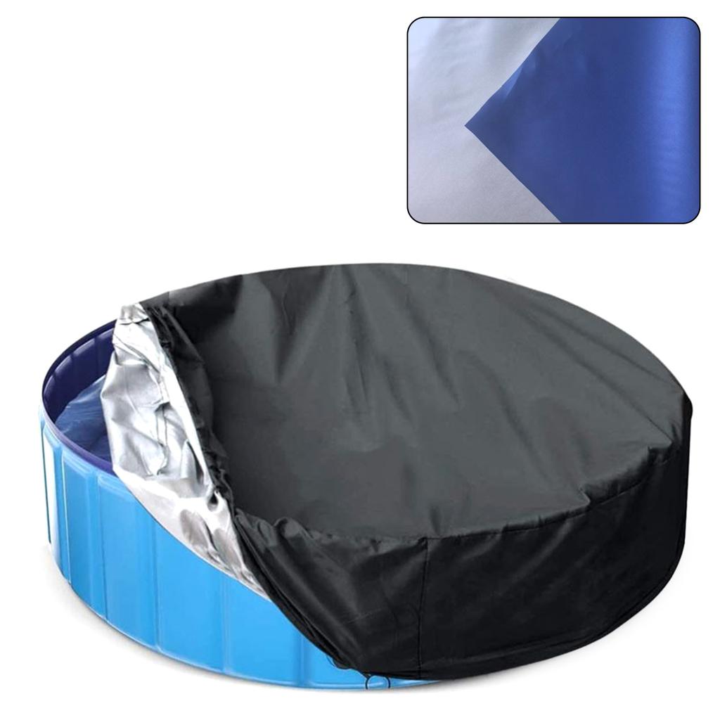 Professional 15FT Round Pool Protector Cover Waterproof Dust Cover Heavy Duty Outdoor Swimming Pool Leaf Net