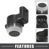 Reverse Parking Assist Sensor Car Bumper Assist Sensor No.6MK25TZZAA/LR081449 for Jeep Wrangler 2020-2024 Plastic Black