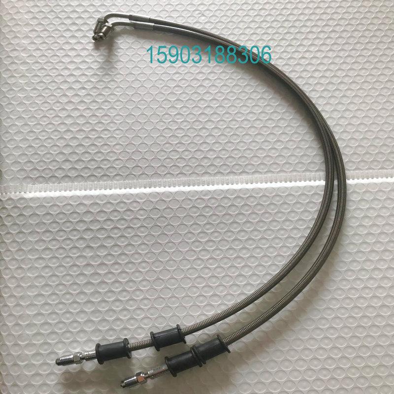 

Auto Spare Parts Motorcycle Brake Line Stainless Steel Braid PTFE Pipe With M10X1 Male Fittings 41cm