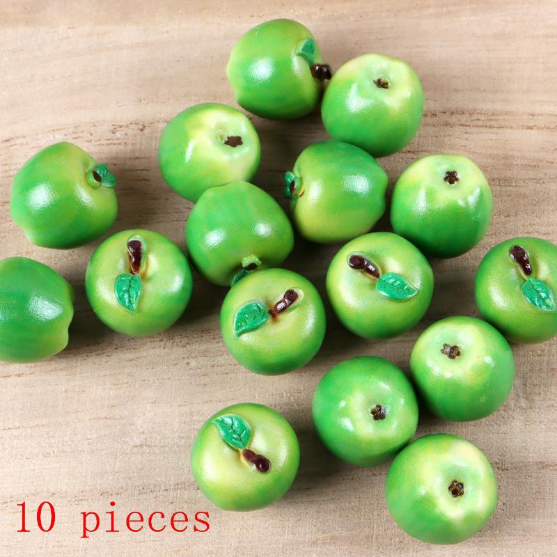10Pcs Miniature Food Toy Realistic Snake Fruit Pear 3D Fruit Model DIY Dollhouse Accessory Home Decoration