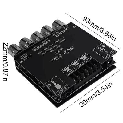 MT21 2.1 Channel BT AUX Digit Audio Power Amplifier Module High Power Sound Amp Suitable for 20 100W Horns