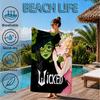 Magic witch And Friendship Beach Towel, Microfiber Beach Towel, Perfect For Pool, Beach, Travel, Home Decor Beach Party Fan gifts