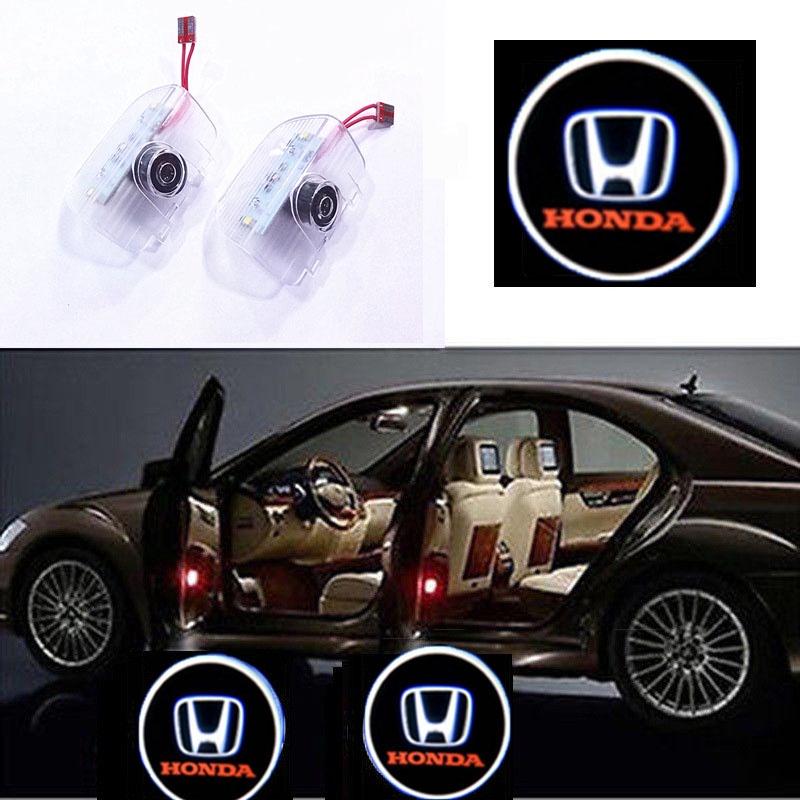 2pcs Led Car Door Step Welcome Projector Courtesy Shadow Light For Honda**