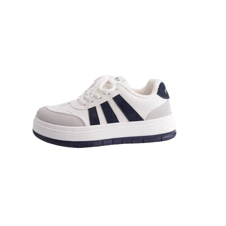 Baumwollschuhe Samt Warm und Bequem Kleine Weiße Schuhe für Damen Neu Herbst und Winter Nischenschuhe Vielseitig und Lässig