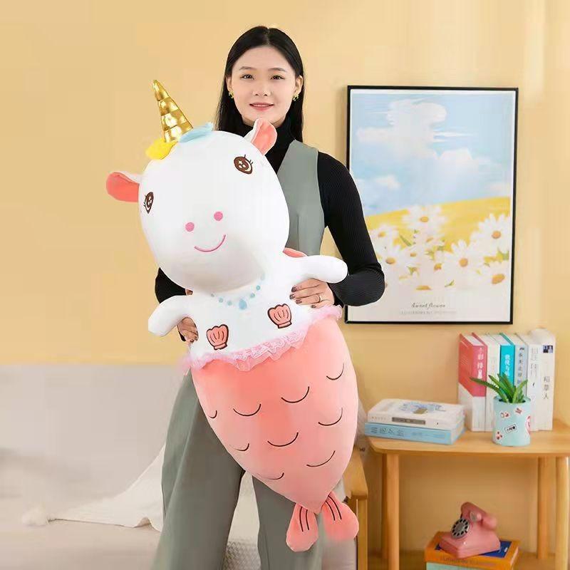 Plush Unicorn Mermaid Toy Doll Room Decoration Ornaments Child Christmas Gift