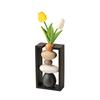 1PC Cobblestone Vase Ornament Nordic Pebble Shaped Vase Modern Flower Arrangement Container Table Decoration 21.5x12x6cm