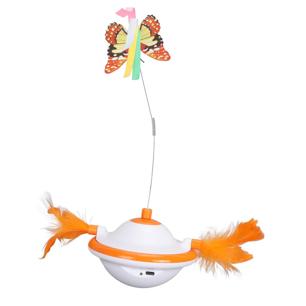 Electric Rotating Cat Toys Irregular Motion 2 Adjustable Speeds Electric Cat Teasing Toy 1500mAh