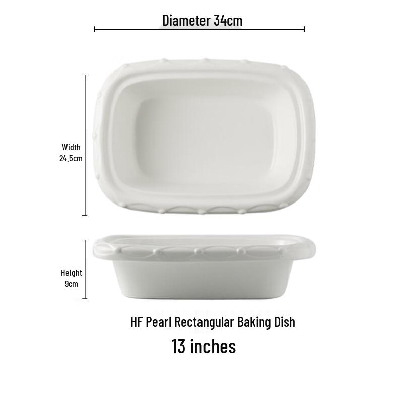 ZISIZ Pearl Rim Fruit Salad Bowl