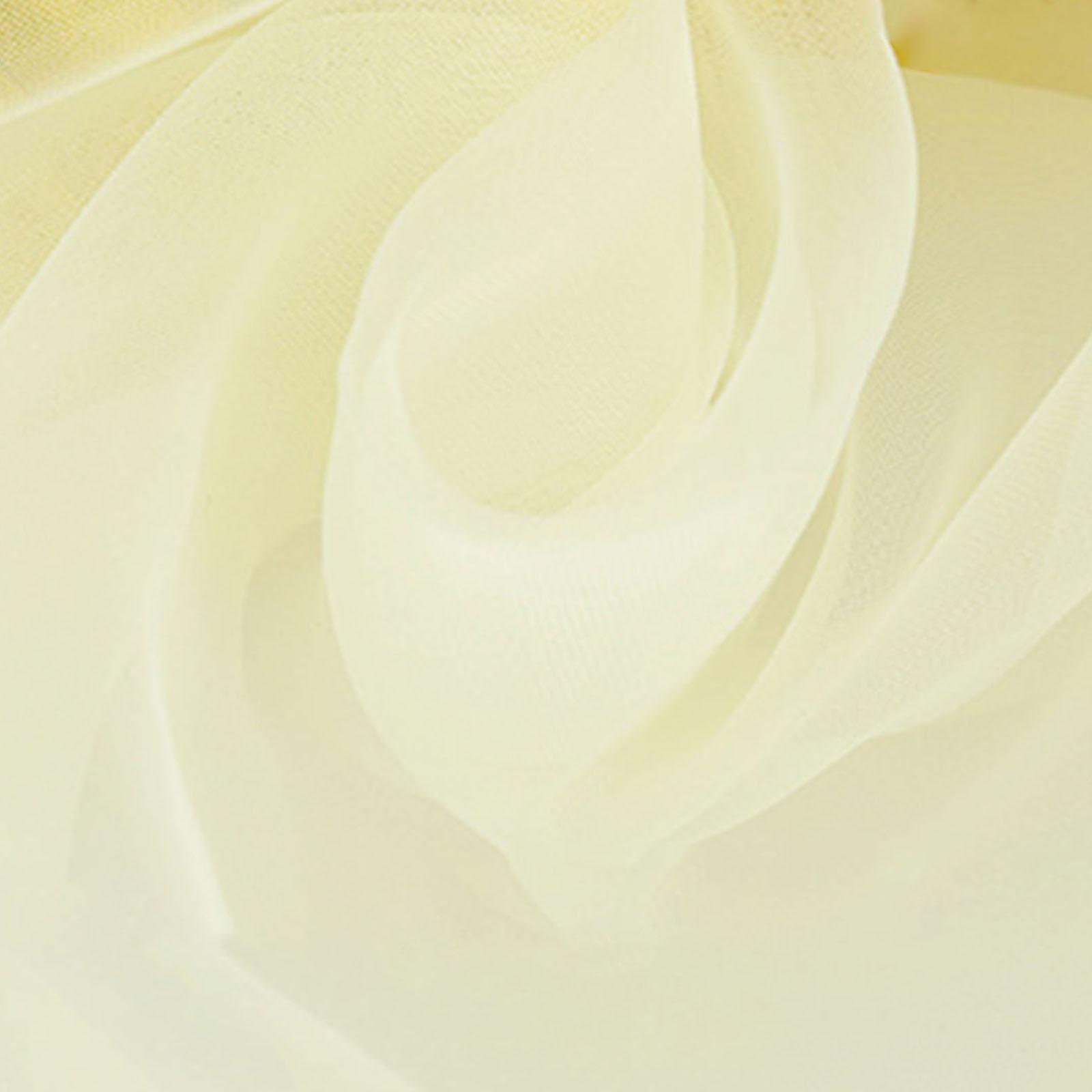 

Ткань органза 1,09x1,09 ярдов Мягкая прозрачная ткань органза для свадебного платья и швейного проекта 35 г/рулон 5