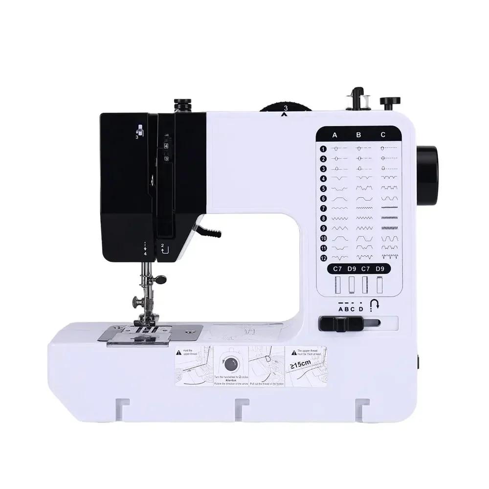 Sewing Machine 38 Stitches Mini Portable Handy Replaceable Presser Foot Winding Overlock Start Button Electrec With Pedal Repair
