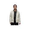 Brooklyn Fleece Modny Prosty Ciepły Bluza z Kapturem Zapinana na Zamek Kobiety kurtki Żaglówka-Biały Czarny FV7168-133