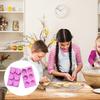 6 Cavity Silicone Flower Baking Molds Heat Resistant Nonstick Easy Releases For Cakes Cupcakes Dessert Soap Making