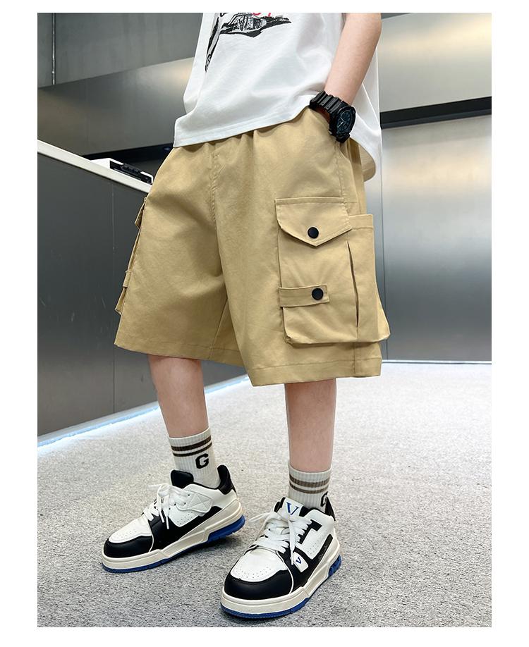Men's Pants, Children's Summer Work Pants, 2026 New Trend, Boys' Summer Thin Shorts, Young Master's Casual Pants